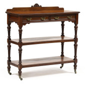 EDWARDIAN MAHOGANY THREE TIERE
