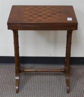 EDWARDIAN MAHOGANY TRESTLE BAS