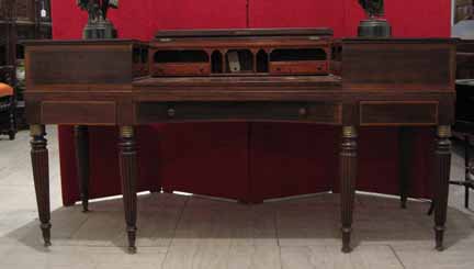 Edwardian mahogany upright piano
