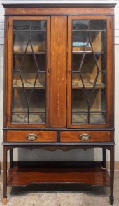 EDWARDIAN MARQUETRY AND SATIN