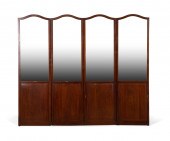 EDWARDIAN MIRRORED MAHOGANY FL