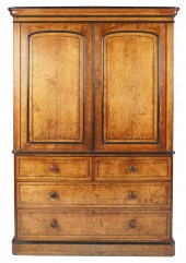 EDWARDIAN OAK & EBONIZED WOOD
