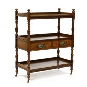 EDWARDIAN OAK THREE TIERED SER