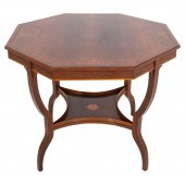 EDWARDIAN OCTAGONAL INLAID ROS