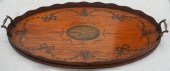 EDWARDIAN PAINTED MAHOGANY GAL