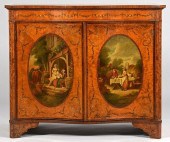 EDWARDIAN PAINTED SATINWOOD CA