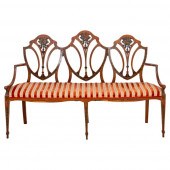 EDWARDIAN PAINTED SATINWOOD HE