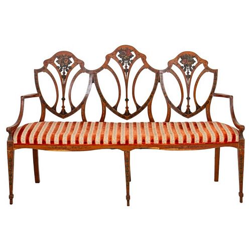 EDWARDIAN PAINTED SATINWOOD