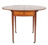 EDWARDIAN PAINTED SATINWOOD PE