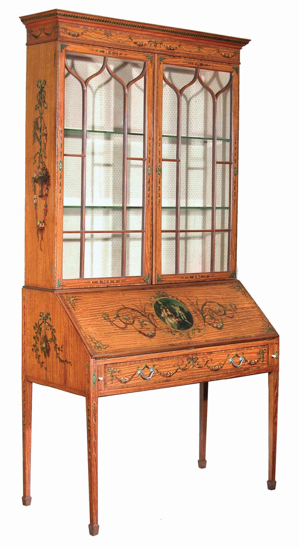 EDWARDIAN PAINTED SATINWOOD