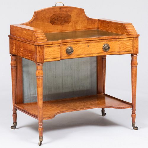 EDWARDIAN PENWORK AND SATINWOOD