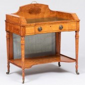 EDWARDIAN PENWORK AND SATINWOO