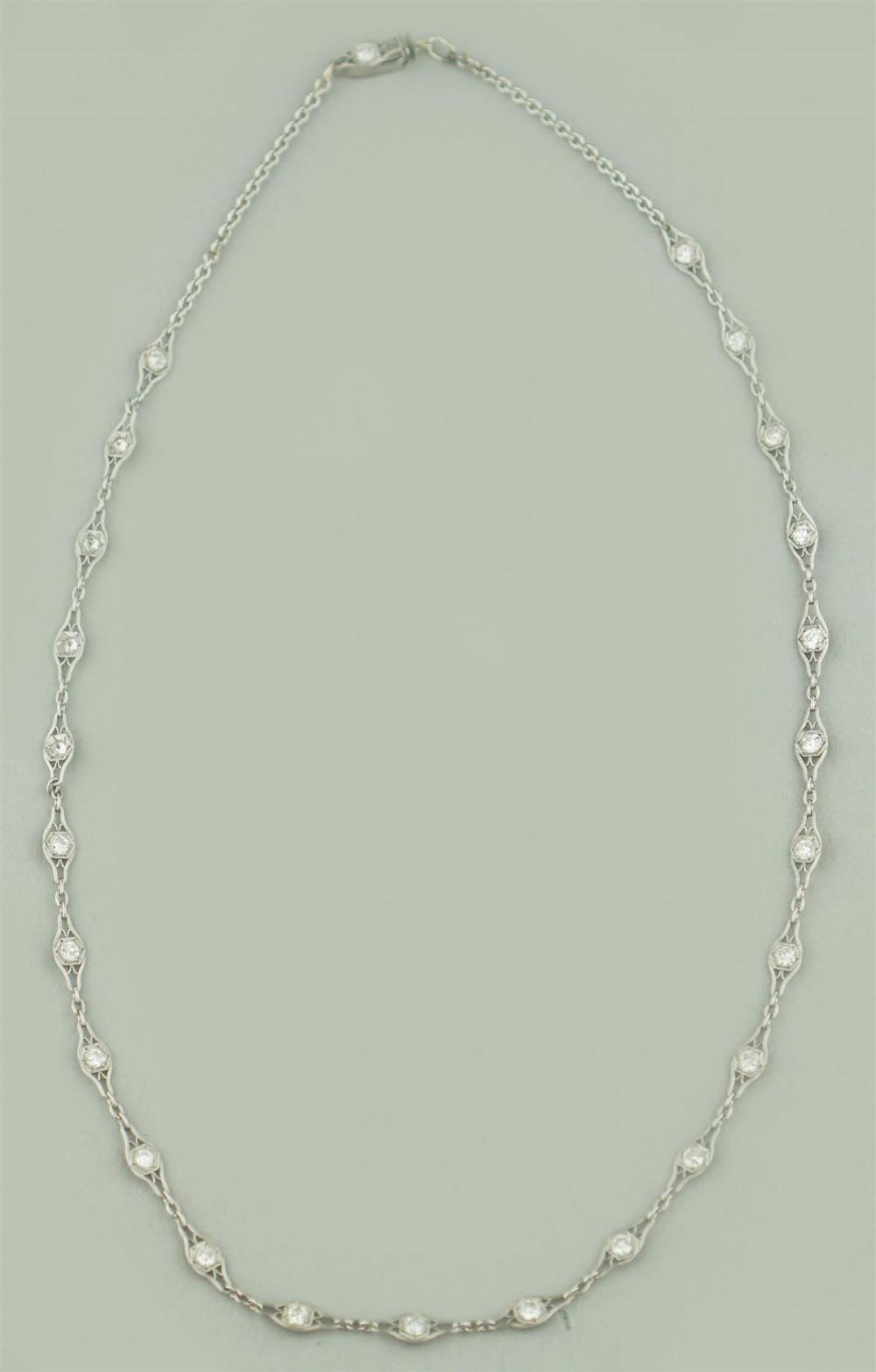 EDWARDIAN PIERCED WORK 14K WHITE