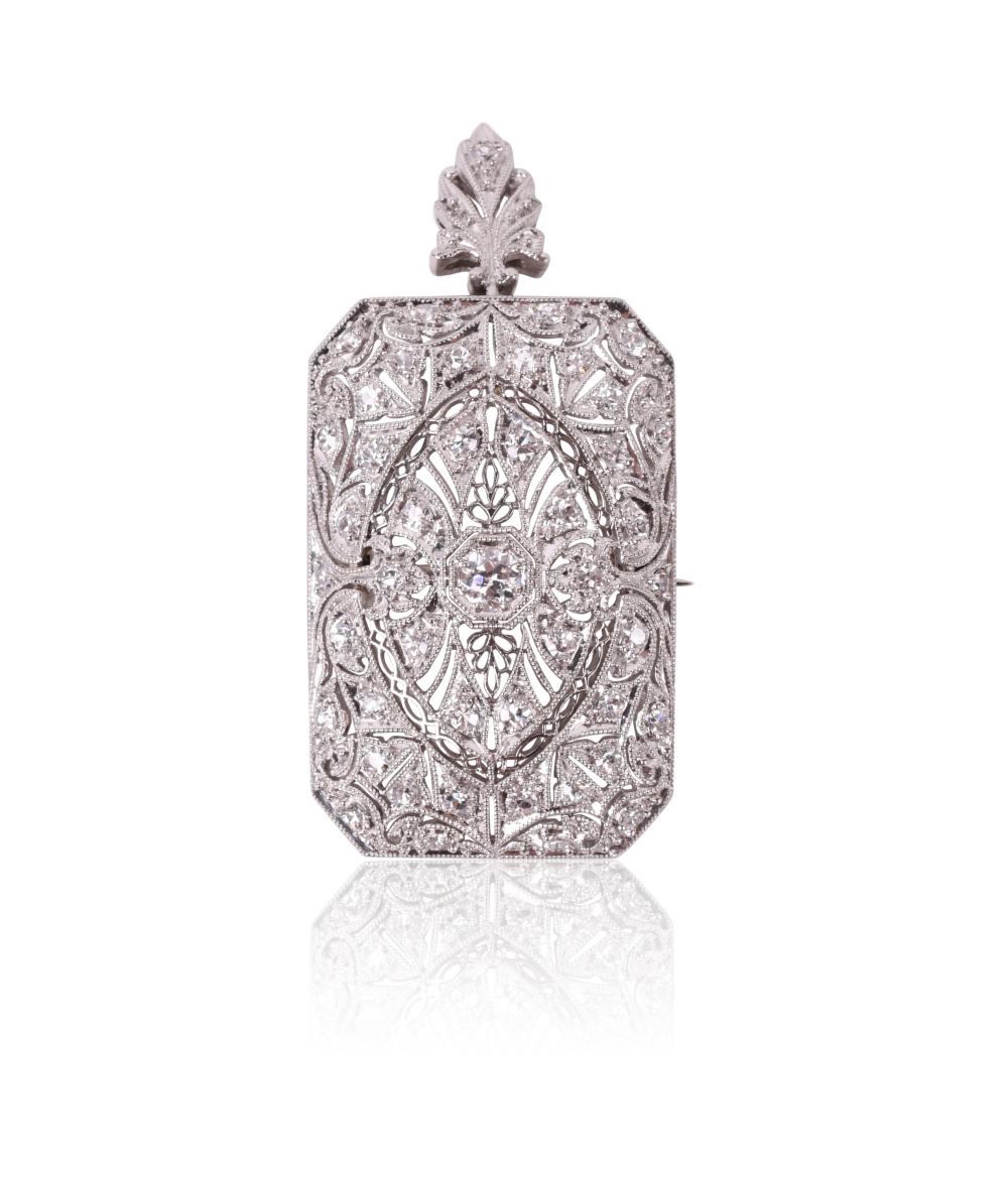 EDWARDIAN PLATINUM AND DIAMOND