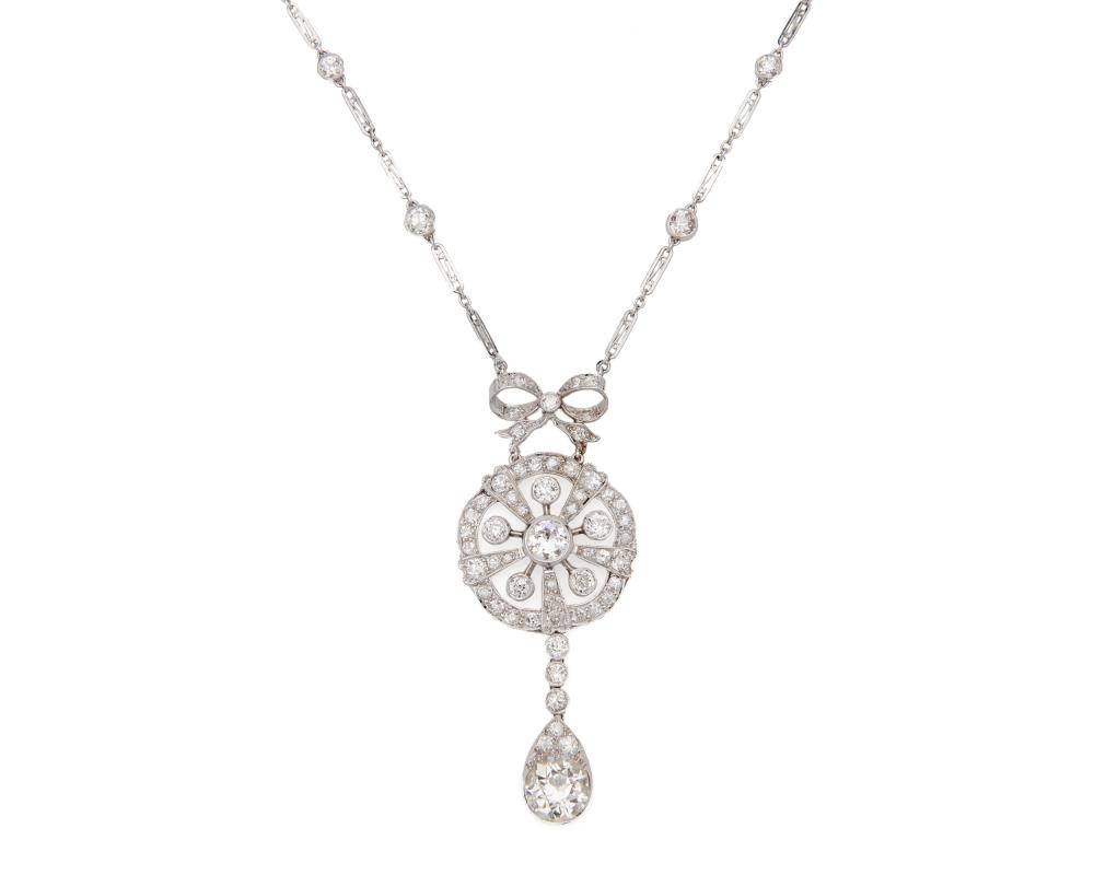 EDWARDIAN PLATINUM AND DIAMOND