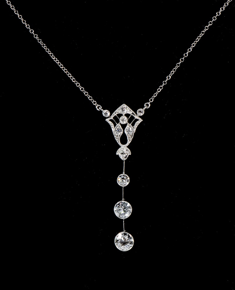 EDWARDIAN PLATINUM AND DIAMOND
