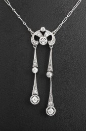 EDWARDIAN PLATINUM DIAMOND DRO