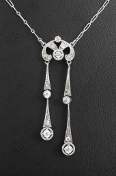 EDWARDIAN PLATINUM DIAMOND DRO