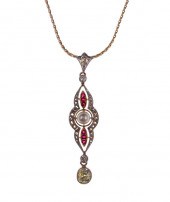 EDWARDIAN PLATINUM DIAMOND RUB