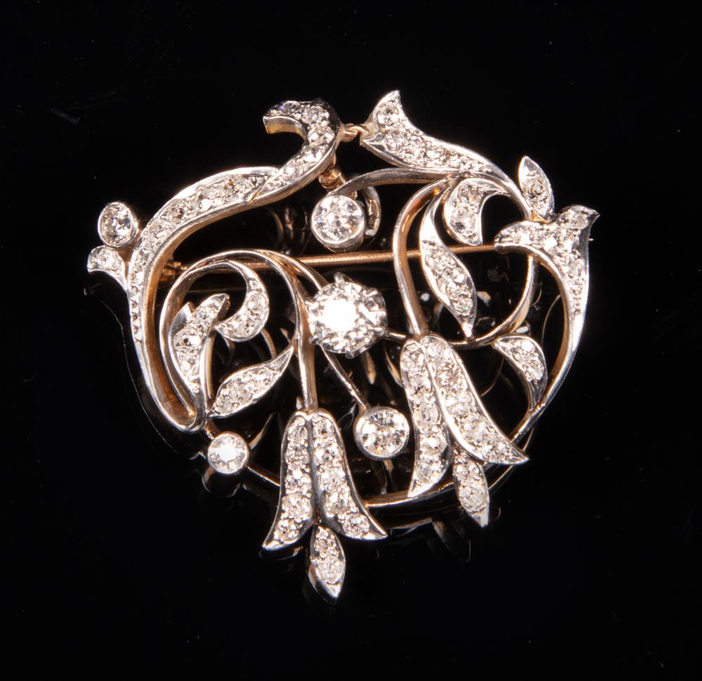EDWARDIAN PLATINUM TOP, GOLD BACK