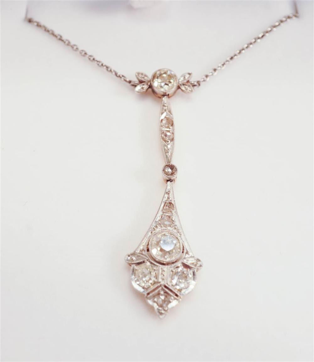 EDWARDIAN PLATINUM-TOPPED,