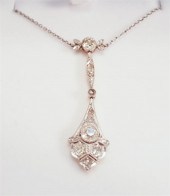 EDWARDIAN PLATINUM-TOPPED, YEL