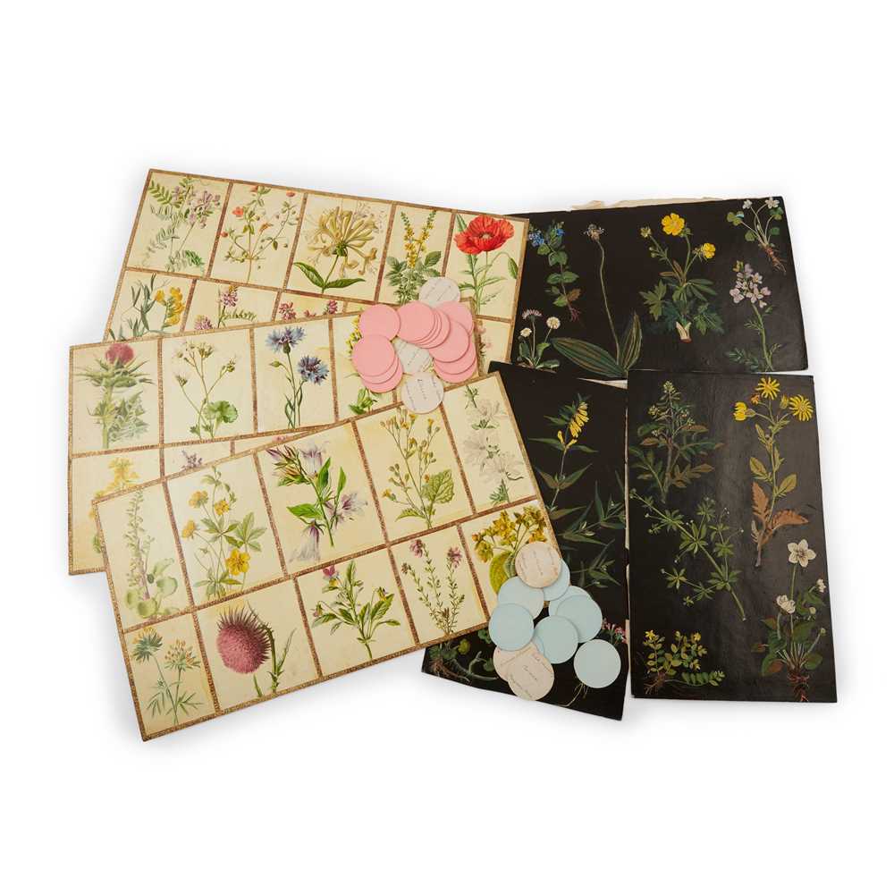 EDWARDIAN PRINTED FLOWER LOTTO