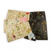 EDWARDIAN PRINTED FLOWER LOTTO