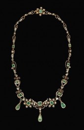 Edwardian revival emerald and