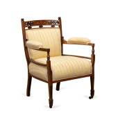 EDWARDIAN ROSEWOOD VENEER PETI