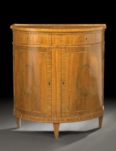 Edwardian Satinwood Demi-lune