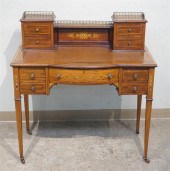 EDWARDIAN SATINWOOD INLAID MAH