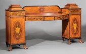 EDWARDIAN SATINWOOD INLAID MAH