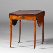 Edwardian Satinwood Inlaid Pem