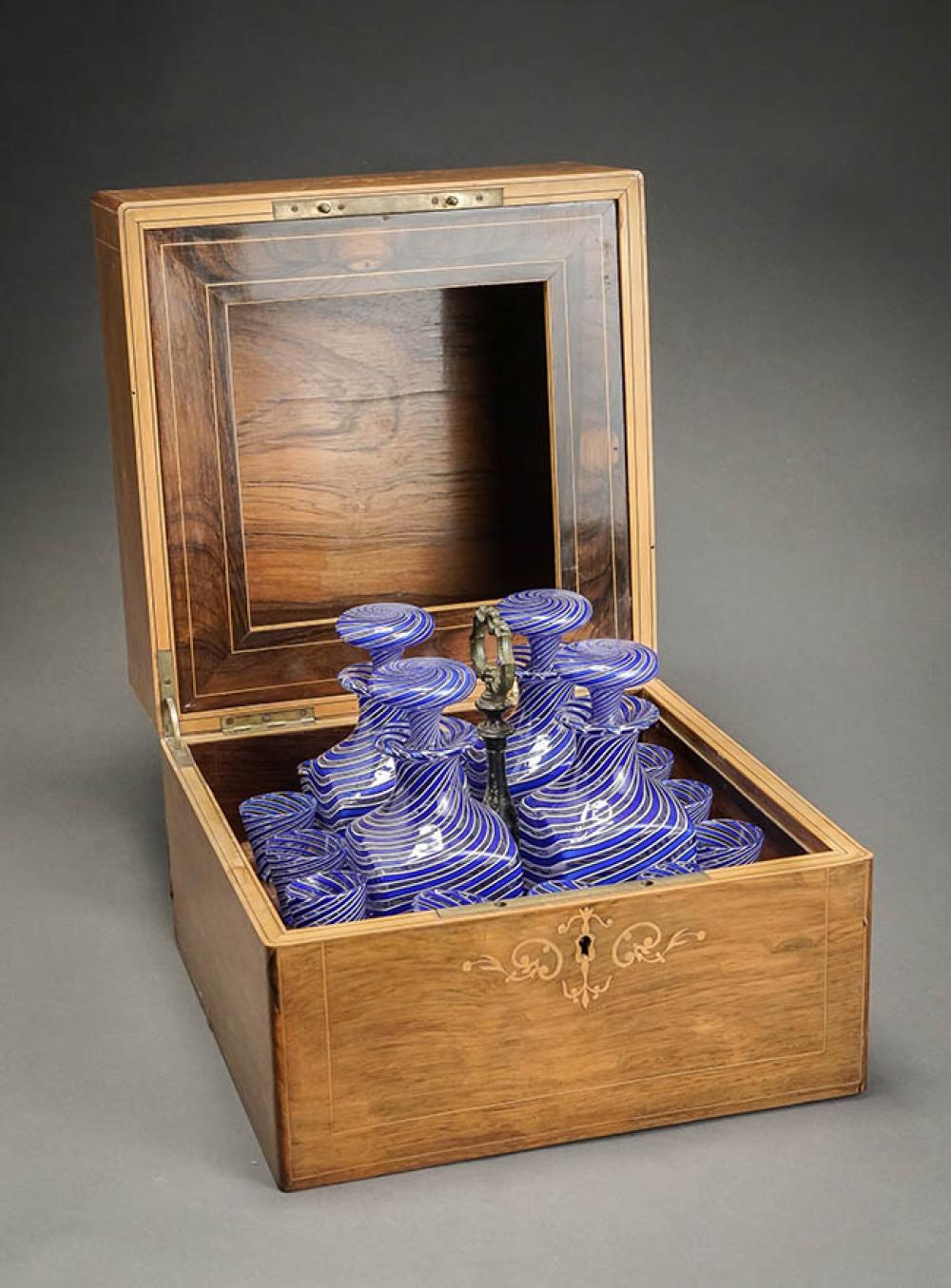 EDWARDIAN SATINWOOD INLAID ROSEWOOD