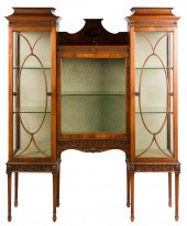 EDWARDIAN SHERATON-STYLE VITRI