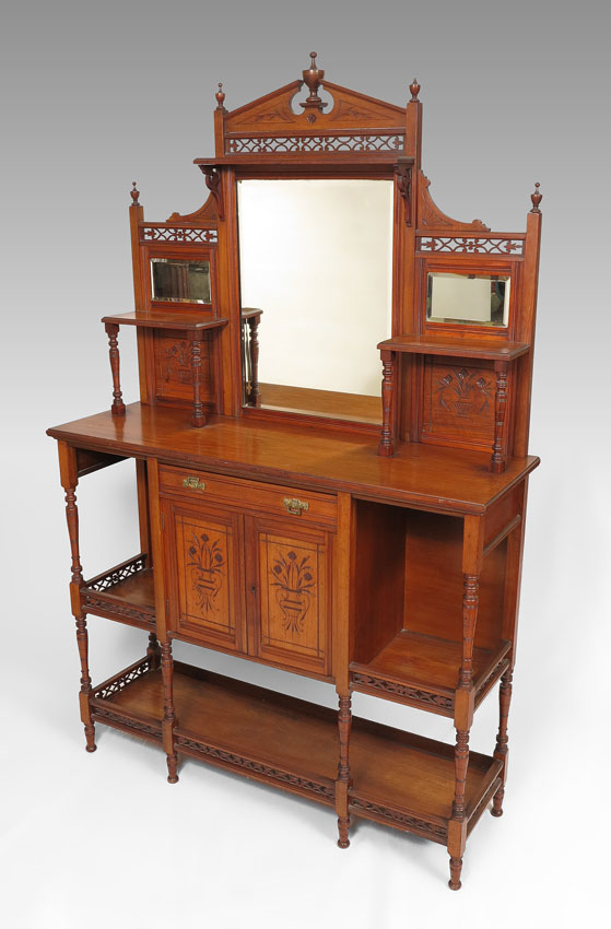 EDWARDIAN SIDEBOARD ETAGERE: Top