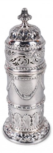 EDWARDIAN SILVER CASTER, CHEST