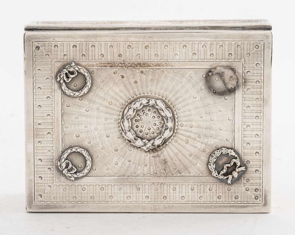 EDWARDIAN SILVER PLATED TRINKET BOX