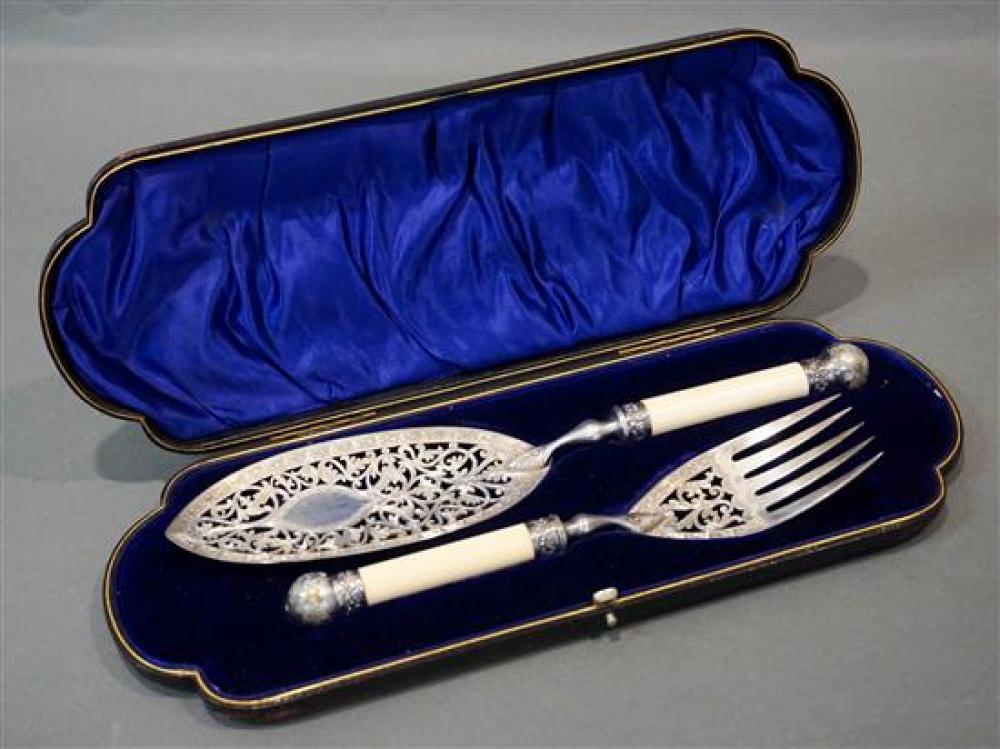 EDWARDIAN SILVER TWO-PIECE FISH