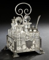 Edwardian Silverplate Cruet Fr