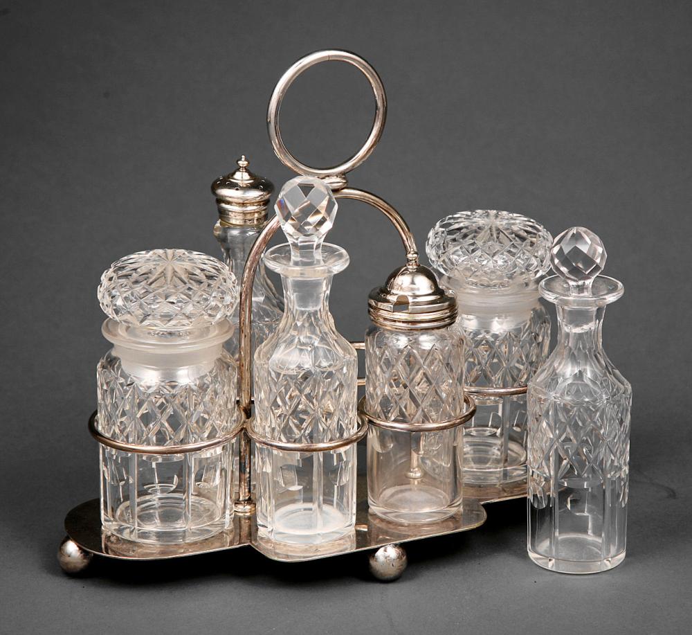 EDWARDIAN SILVERPLATE CRUET