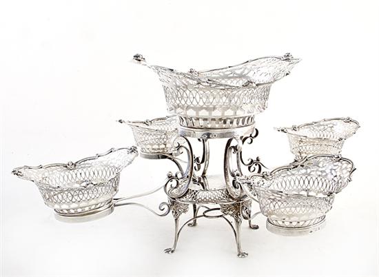 Edwardian sterling epergne probably