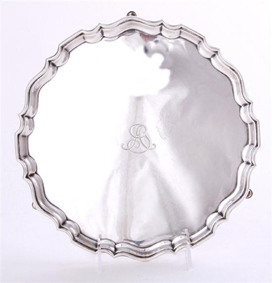 Edwardian sterling salver for