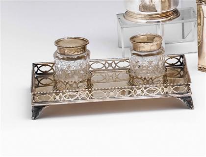 Edwardian sterling silver standish