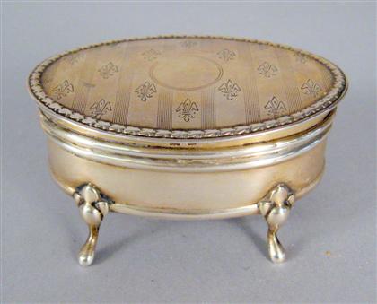Edwardian sterling silver trinket