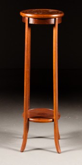Edwardian stringer inlaid maho