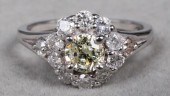 EDWARDIAN STYLE 14K WHITE GOLD