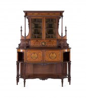 EDWARDIAN STYLE CARVED WOOD &