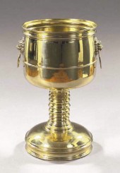 Edwardian-Style Gilt-Brass Tre